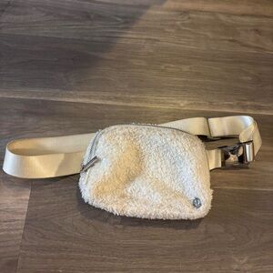 Lululemon Cream Mesh Bag